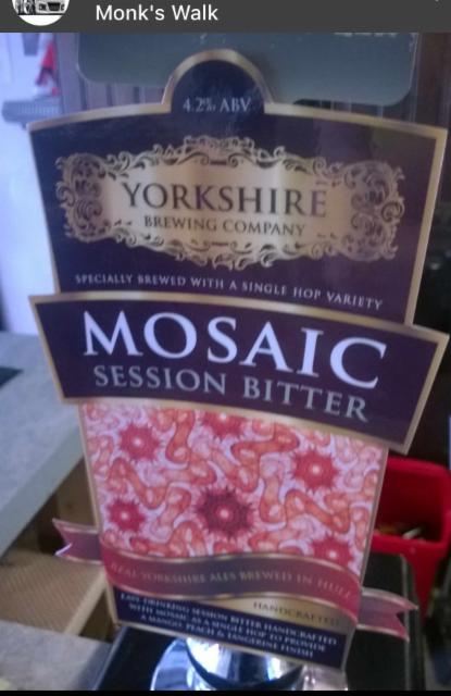 Mosaic Session Bitter 4.2%, Yorkshire Brewing Company, England