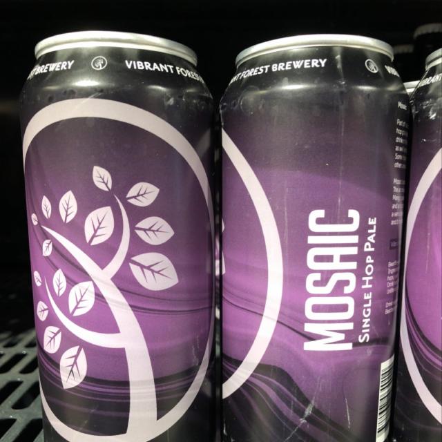 Mosaic Single Hop Pale 5.0%, Vibrant Forest Brewery, England