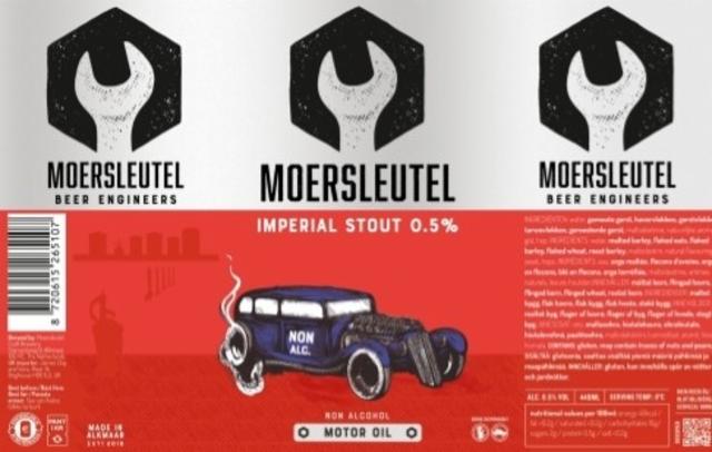 Motor Oil Non Alcohol 0.5%, Brouwerij De Moersleutel, Netherlands