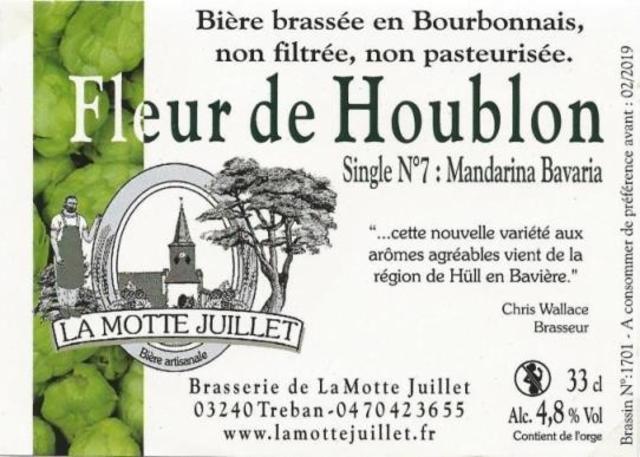 Motte Juillet Mandarina Bavaria 4.4%, Brasserie De La Motte Juillet, France