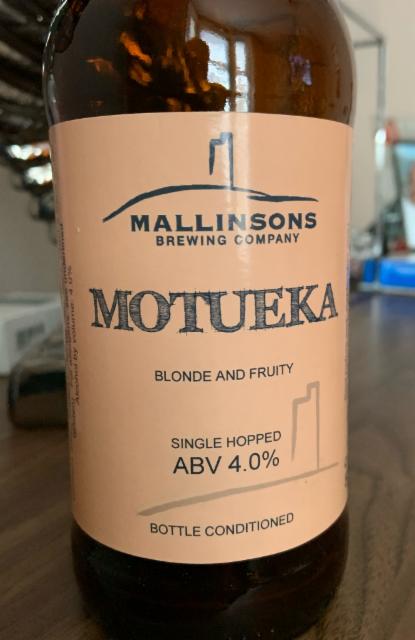 Motueka 4.0%, Mallinsons Brewing Company, England