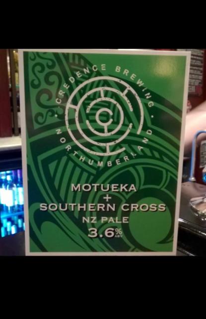 Motueka & Southern Cross 3.6%, Credence Brewing, England