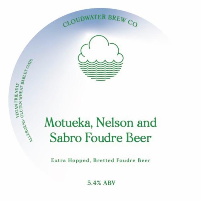 Motueka, Nelson & Sabro Foudre Beer 5.4%, Cloudwater Brew Co., England