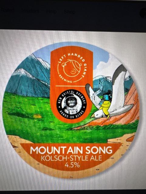 Mountain Song 4.5%, Left Handed Giant Brewing, England