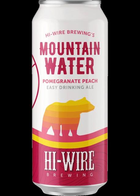 Mountain Water Pomegranate Peach 4.5%, Hi-Wire Brewing, United States