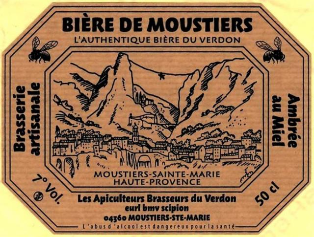 Moustiers Ambrée Au Miel 7.0%, Les Apiculteurs Brasseurs Du Verdon, France