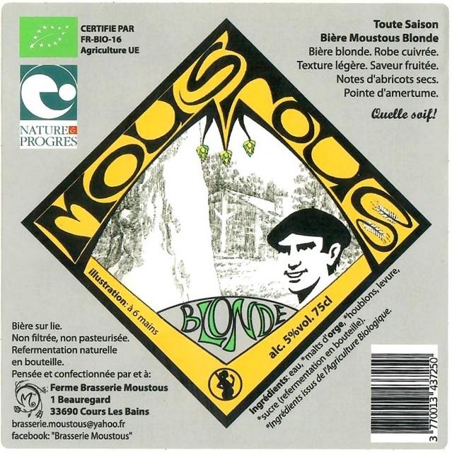 Moustous Blonde 5.0%, Ferme Brasserie Moustous, France