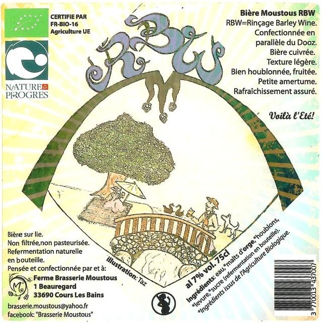 Moustous RBW 7.0%, Ferme Brasserie Moustous, France