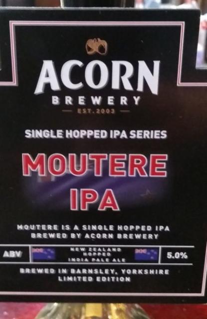 Moutere IPA 5.0%, Acorn Brewery, England
