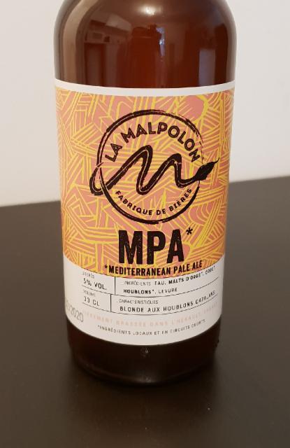 MPA Mediterranean Pale Ale 5.0%, Brasserie La Malpolon, France