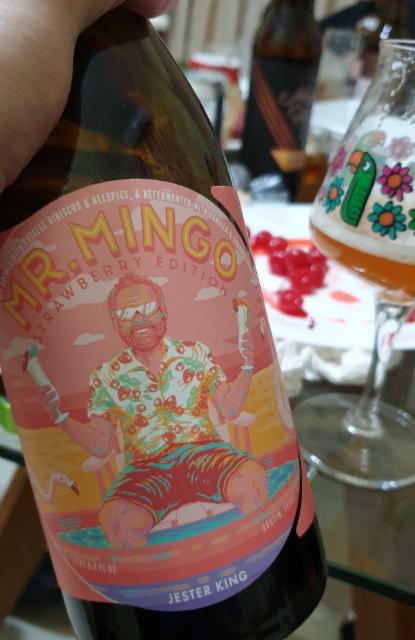 mr. mingo (strawberry edition) 5.4%, Jester King Brewery, United States