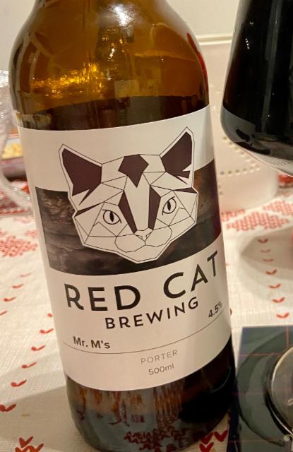 Mr M's Porter 4.5%, Red Cat Brewery, England