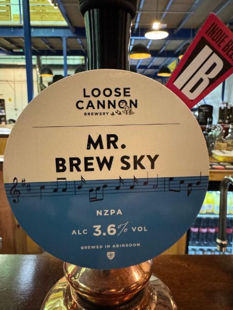 Mr Brew Sky 3.6%, Loose Cannon Brewery, England