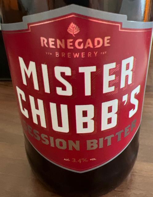 Mister Chubb's Session Bitter 3.4%, Renegade Brewery, England