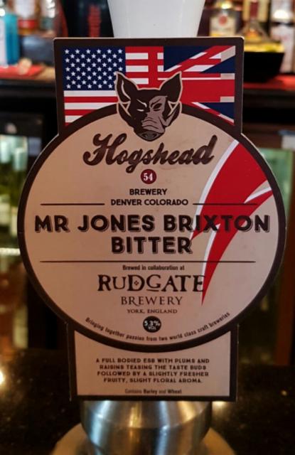 Mr Jones Brixton Bitter 5.3%, Rudgate Brewery, England