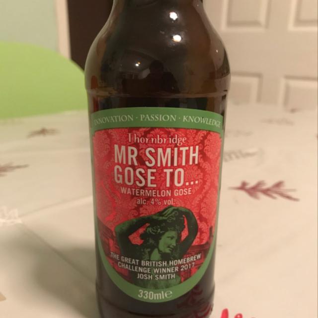 Mr Smith Gose to... Watermelon Gose 4.0%, Thornbridge Brewery, England