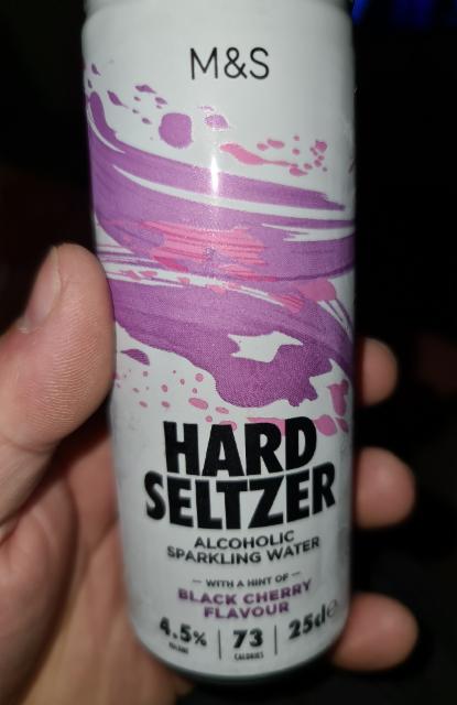M&S Hard Seltzer Black Cherry 4.5%, Marks & Spencer, England