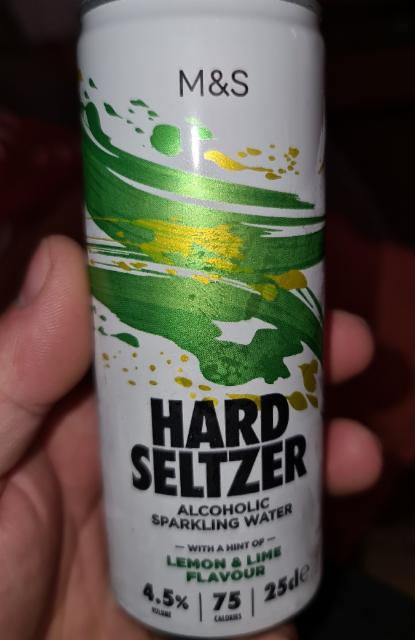 M&S Hard Seltzer Lemon and Lime 4.5%, Marks & Spencer, England