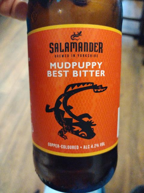 mudpuppy best bitter 4.2%, Salamander Brewing Company, England