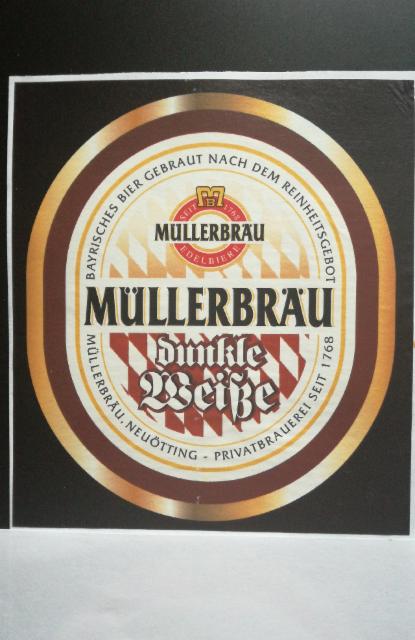 Dunkle Weiße 5.3%, Müllerbräu Neuötting, Germany