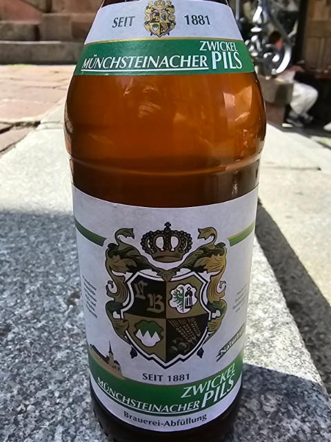 Munchsteinacher Zwickel Pils 4.9%, Brauerei Loscher KG, Münchsteinach, Germany