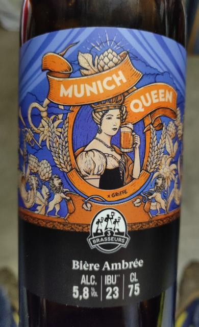 Munich Queen 5.8%, 3 Brasseurs Épinal - Jeuxey, France