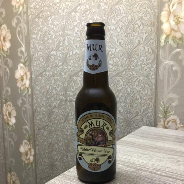 Mur White Wheat beer 4.9%, Volynskiy Brovar / Волинський Бровар, Ukraine
