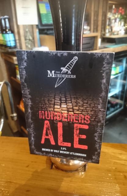 Murderers Ale 3.9%, The Wolf Brewery, England