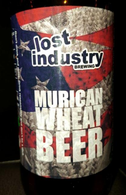 Murican Wheat Beer 4.6%, Lost Industry Brewing, England