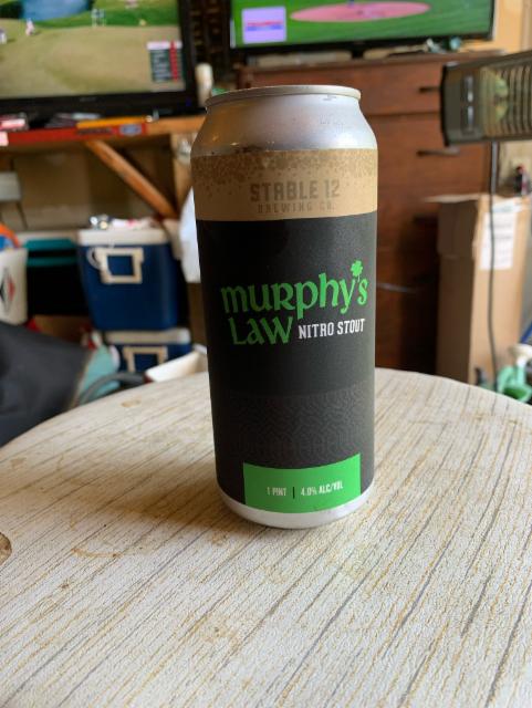 Murphy's Law 4.0%, Stable 12 Brewing Company, United States