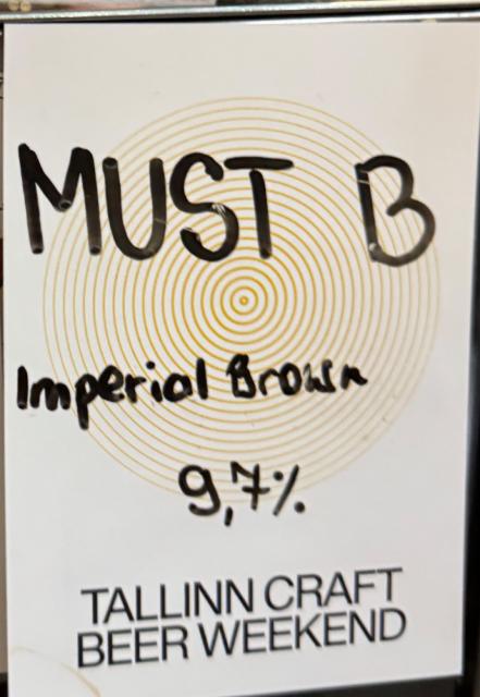 Must B 9.7%, Käbliku Pruulikoda, Estonia