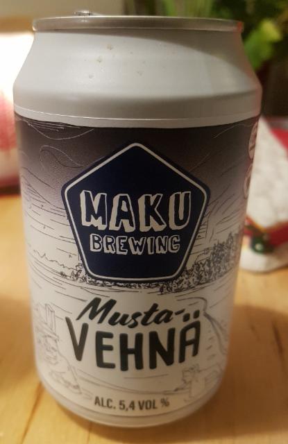 Musta Vehnä 5.4%, Maku Brewing, Finland