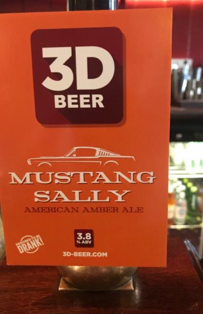 Mustang Sally 3.8%, 3D Beer, England