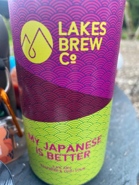 My Japanese is better 5.5%, Lakes Brew Co., England