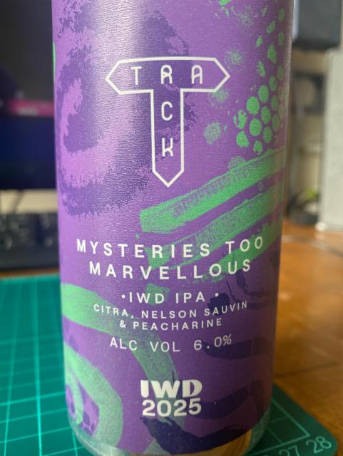 Mysteries Too Marvellous 6.0%, Track Brewing Co., England