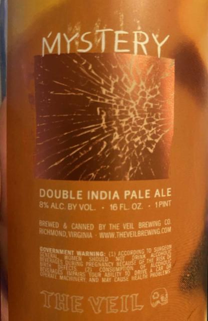 Mystery 8.0%, The Veil Brewing Co., United States