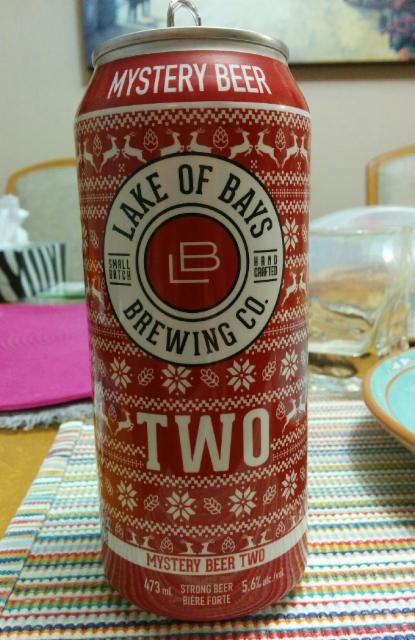 Mystery Beer Two 5.6%, Lake of Bays Brewing Company, Canada