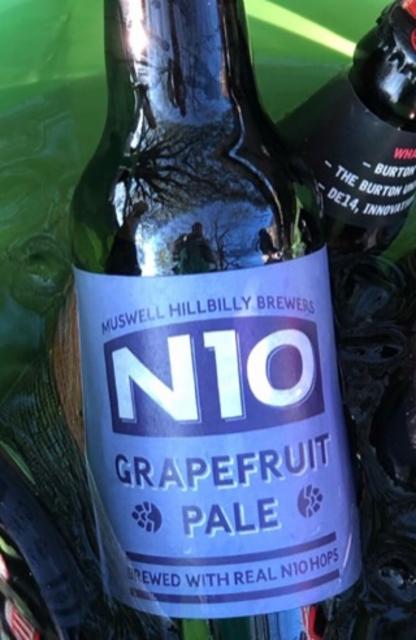 N10 Grapefruit Pale 4.8%, Muswell Hillbilly Brewers Ltd, England