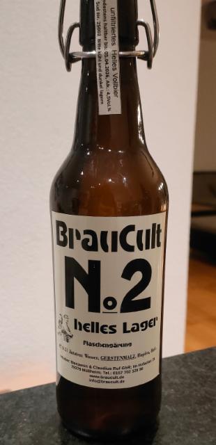 N°2 helles Lager 4.5%, BrauCult, Germany