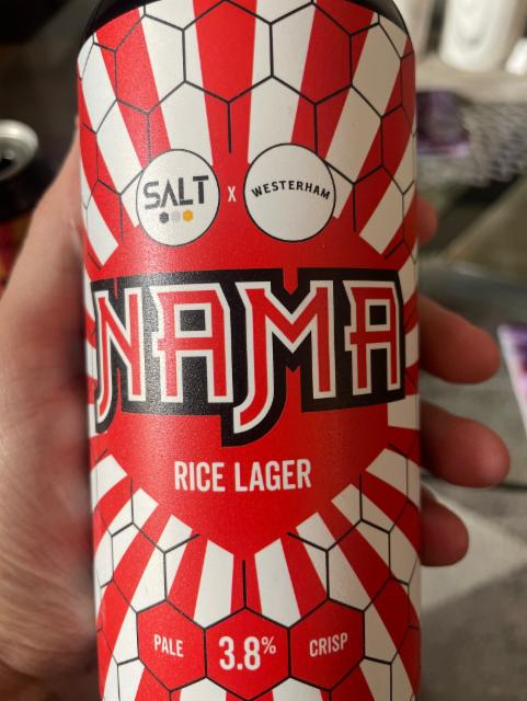 Nama Rice Lager 3.8%, Westerham Brewery Co, England