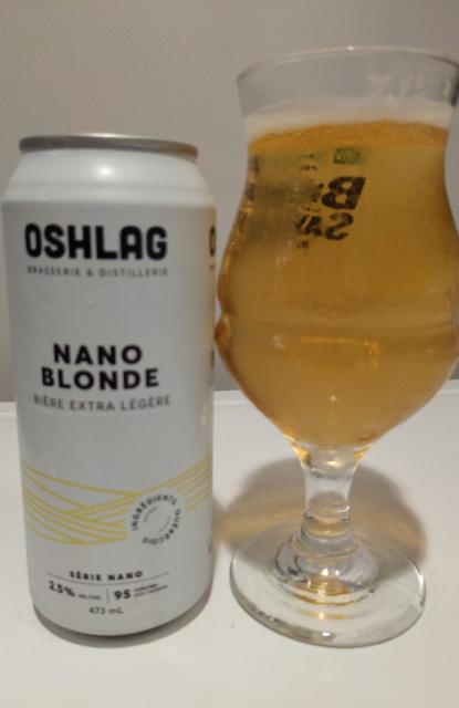 Nano Blonde 2.5%, Oshlag Brasserie & Distillerie, Canada