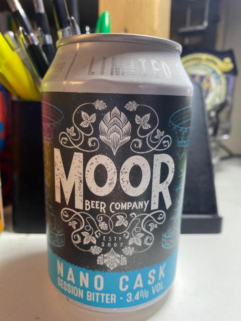 Nano Cask 3.4%, Moor Beer Company, England