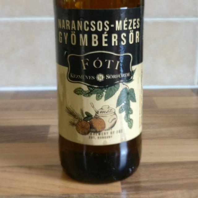 Narancsos-Mézes Gyömbérsör 4.5%, Fóti Kézmüves Sörfözde, Hungary