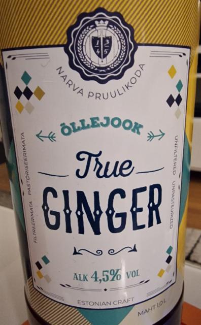 Narva Pruulikoda True Ginger 4.5%, Narva Pruulikoda, Estonia