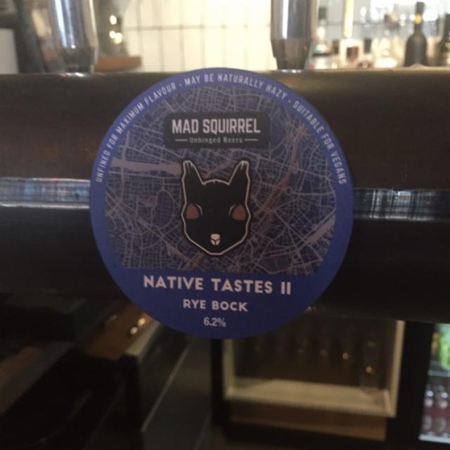 Native Tastes II Rye Bock 6.2%, Mad Squirrel Brewing, England