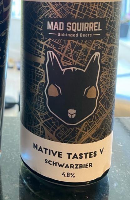 Native Tastes V 4.8%, Mad Squirrel Brewing, England