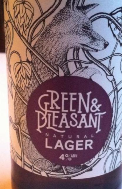 Natural Lager 4.0%, Green & Pleasant, England