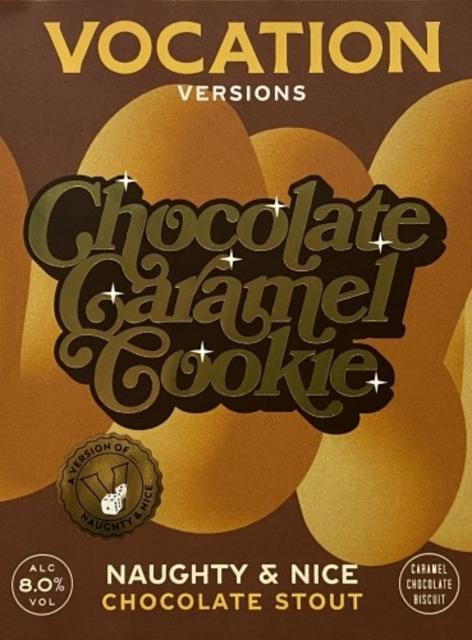 Naughty & Nice: Chocolate Caramel Cookie 8.0%, Vocation Brewery, England