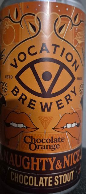 Naughty & Nice - Chocolate Orange Stout 4.5%, Vocation Brewery, England