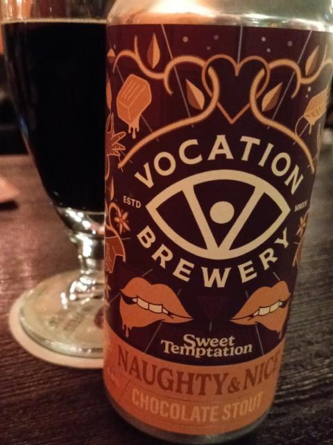 Naughty & Nice - Chocolate Stout 6.6%, Vocation Brewery, England